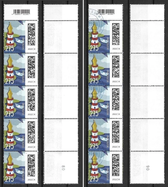 Bund Mi.Nr. 3657 (2022) postfrisch od. gestempelt (5er Streifen)/Welt der Briefe