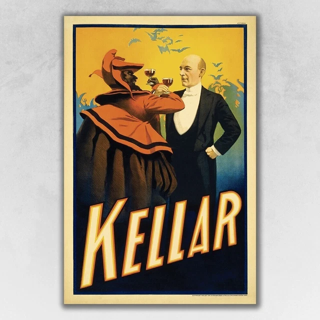 HomeRoots Kellar Levitation Vintage Magic Unframed Print Multi