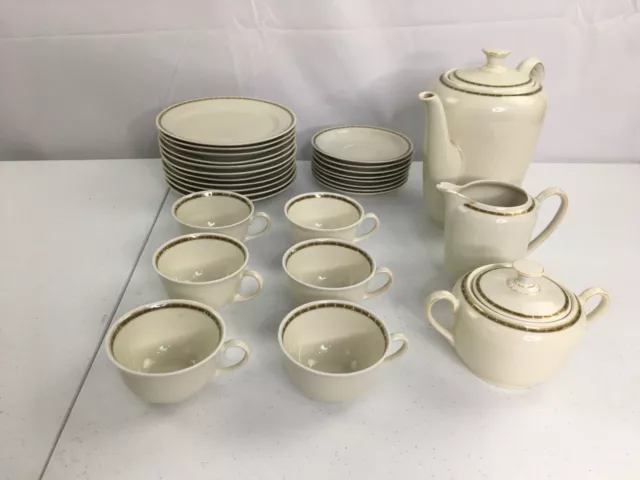 VINTAGE 1960 Germany Jahre Bareuther Waldsassen Bavaria Tea China Set Gold Rim