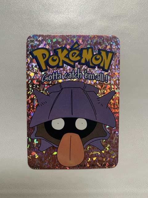 VINTAGE POKÉMON VENDING Machine Holo Prism Sticker Card Shellder 2000 ...