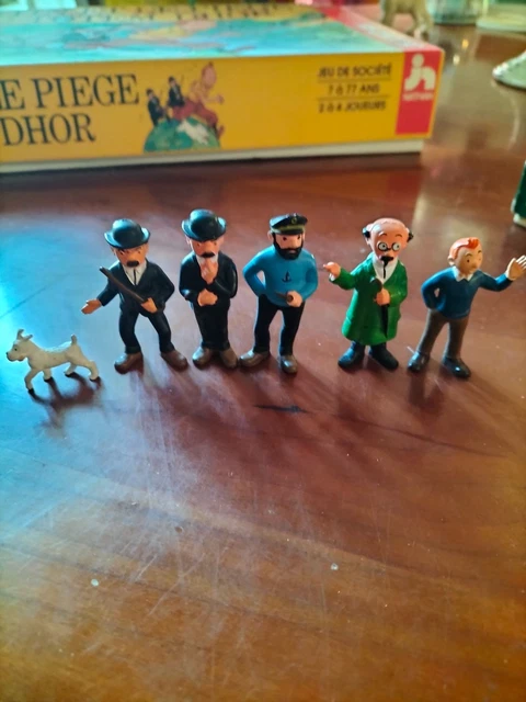 TINTIN : RARE FIGURINE MILOU - JIM - 1965 - ( 4 X 3 cm ) TRES BON ETAT