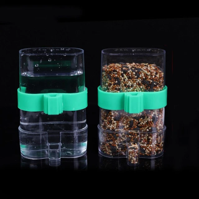 Cockatiel Parrot Parakeet Drinking Bowl Feeding Cup Bird Feeder Water Dispenser