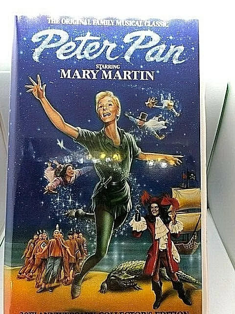 VHS PETER PAN 1989 NEW Starring MARY MARTIN 30th Anniversary Collector's Edition