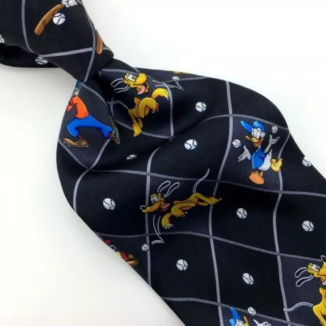 Mickey Unlimited Tie Pluto Donald Duck Goofy Necktie Cartoon Ties IN19-161 New