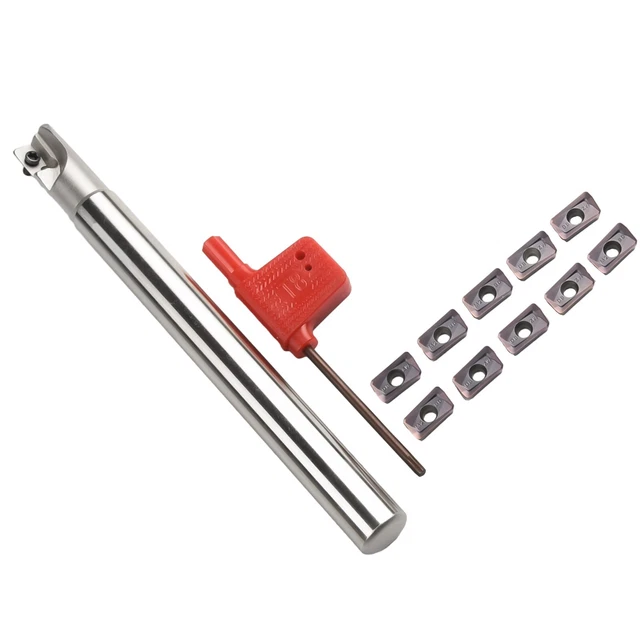 Fresa ad alte prestazioni con piastre di taglio reversibili in metallo duro diametro 12 mm