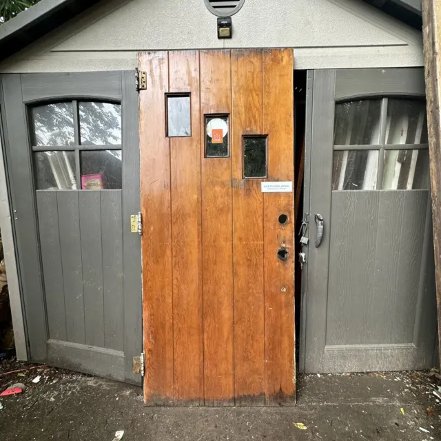 Antique Heartpine Exterior Door
