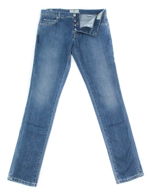 Luigi Borrelli Blu Denim Jeans - Super Slim - 32/48 - (CARSS14811648