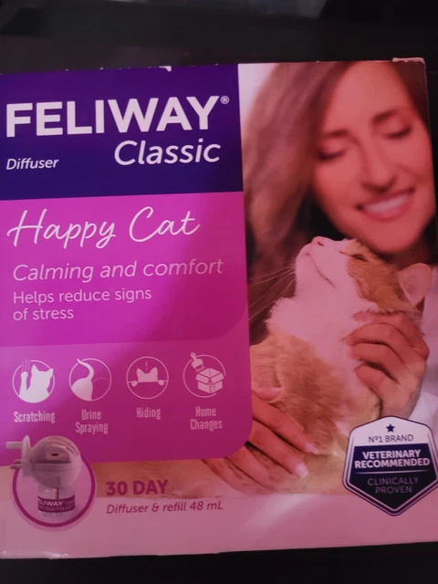 Feliway Classic Happy Cat, diffuser and refill, brand new.