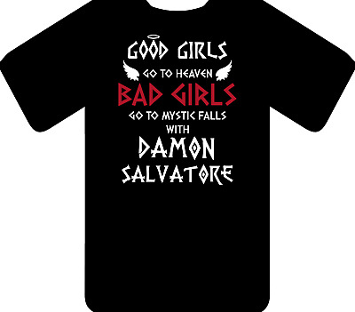 Buone le ragazze vanno in paradiso T-Shirt-ispirato a Vampire Diaries Mystic Falls
