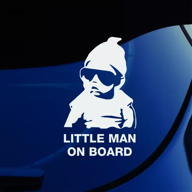 LITTLE MAN ON BOARD - Car Window Bumper Vinyl Decal Sticker, The Hangover Baby