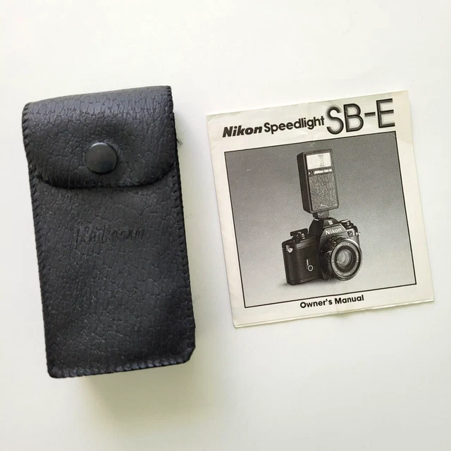 NIKON SBE FLASH Case Manual de instrucciones Guía Speedlight Inglés