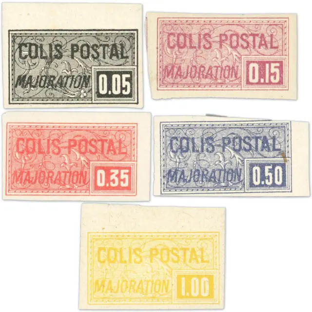 Timbres Pour Colis Postaux De France N° 24 A 27 Année 1918-20 Neufs Non Dentelés 2