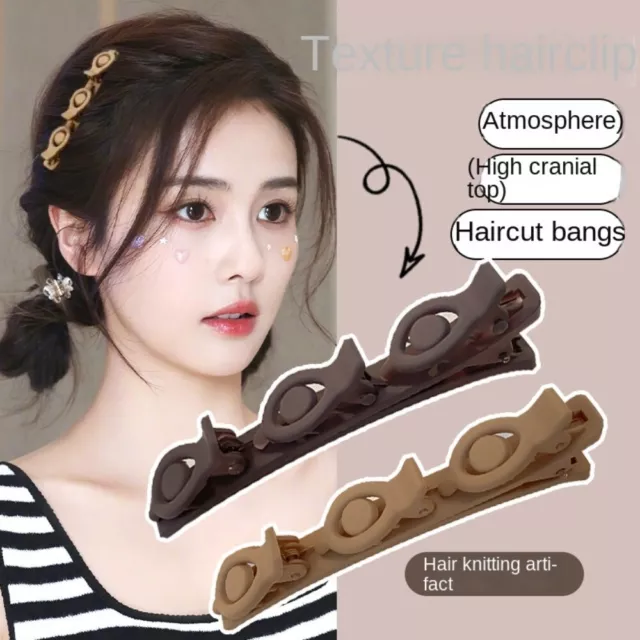 Korean Braided Hair Clip Double Layer Women Barrette  Lazy Hair Accessory