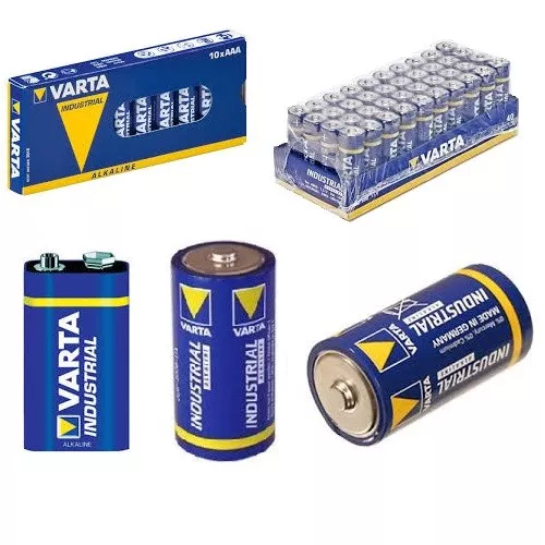 Varta Batterien AA AAA 9V Baby C Mono D Industrial Mignon Micro Hochwertige Ware