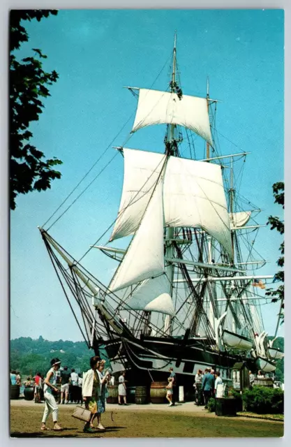 C1940 Last Of The Old Whalers Charles W Morgan New Bedford CN Postcard