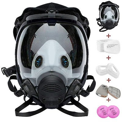 17 in 1 Full Face Gas Mask Facepiece Respirator For Painting Spraying 6800 Serie