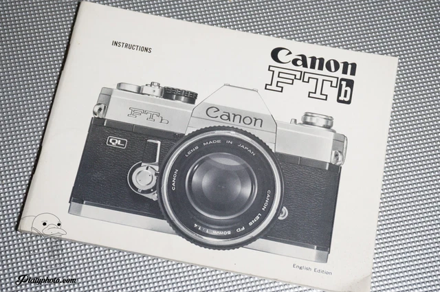 -EN- CANON FTb MODE D'EMPLOI NOTICE MANUAL