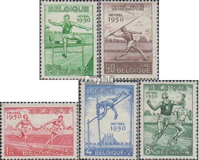 Belgique 867-871 (complète edition) oblitéré 1950 Sports