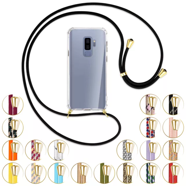 Collier (O) pour Samsung Galaxy S9 Plus Coque avec cordon Etui Case Couverture