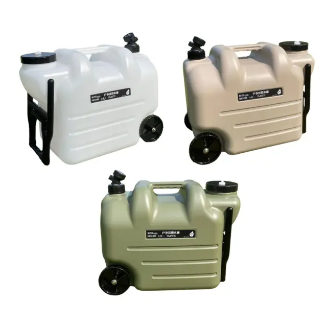 Water Container with Wheels 28L Water Storage Carrier for Camping Picnic