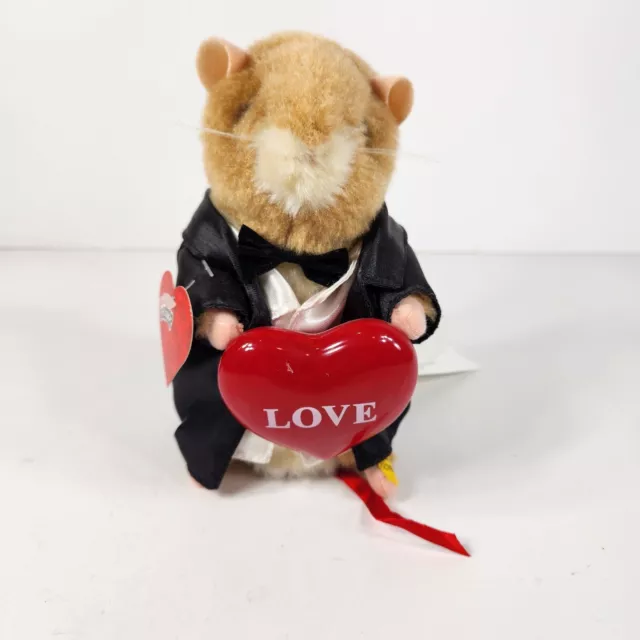 Gemmy Dancing Hamster dancing with heart Sings about Love Valentines Day VIDEO