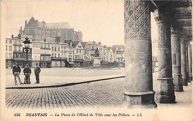 Cpa 60 Beauvais Place Hotel De Ville
