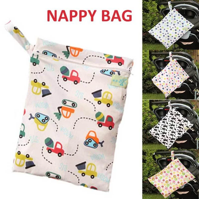 New Waterproof Baby Cloth Diaper Nappy Pouch Reusable Zip Infant Wet Dry B