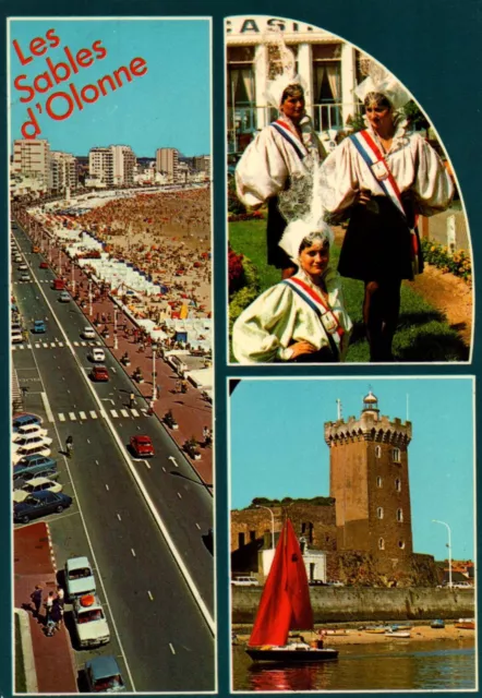 Les Sables d'Olonne  - Carte multivues - Renault R16 Dauphine Citroen GS