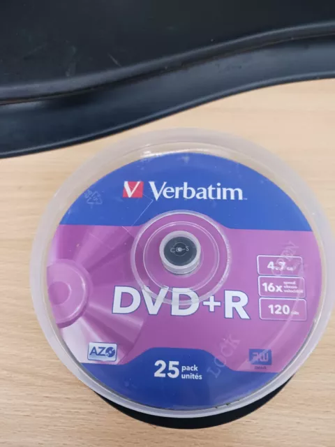 Verbatim 16x DVD+R 4.7GB - 25 discs - Clearance