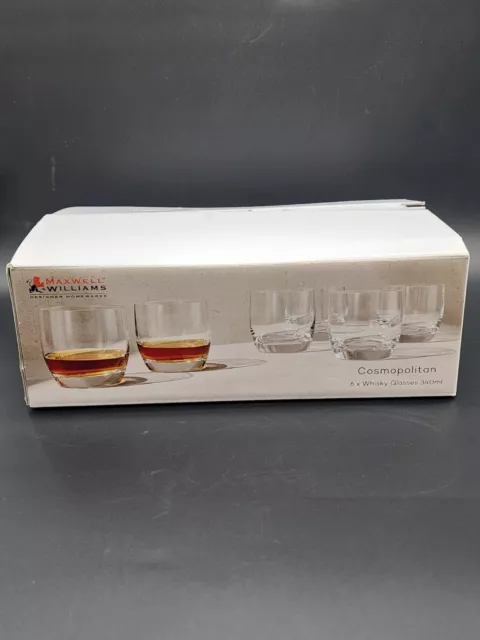 Maxwell & Williams Cosmopolitan Whiskey Glasses Set Of 6