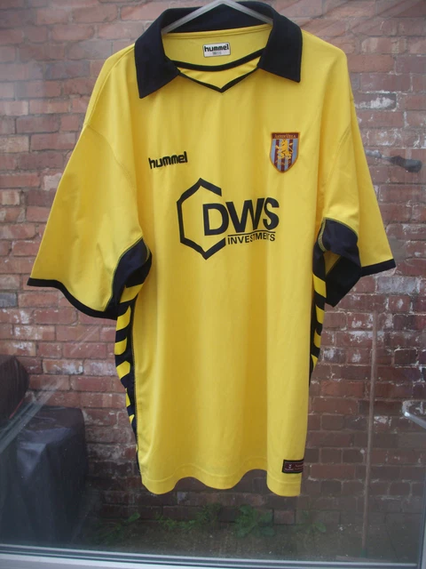 ASTON VILLA FC 2005-2006 Hummel Cdws Yellow & Blue Away