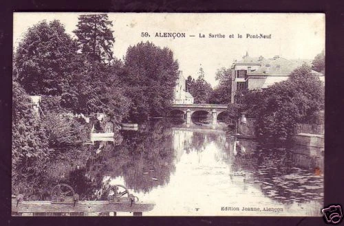 B1404+61- Alencon  La Sarthe Et Le Pont Neuf
