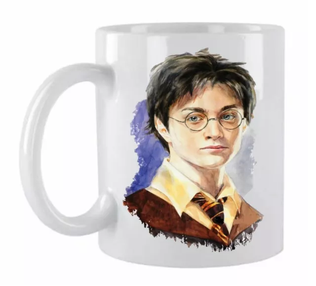 Personalised Harry Potter Watercolour White Ceramic Coffee/Tea Mug Gift Boxed 