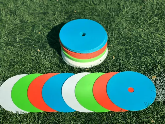 Small Flat Marker Disc Set Training Football Sports Fun Fitness