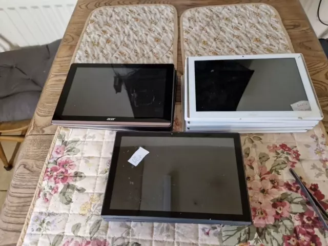 Job Lot 15 Acer 10.1" tablets for spares or repair. please read for models
