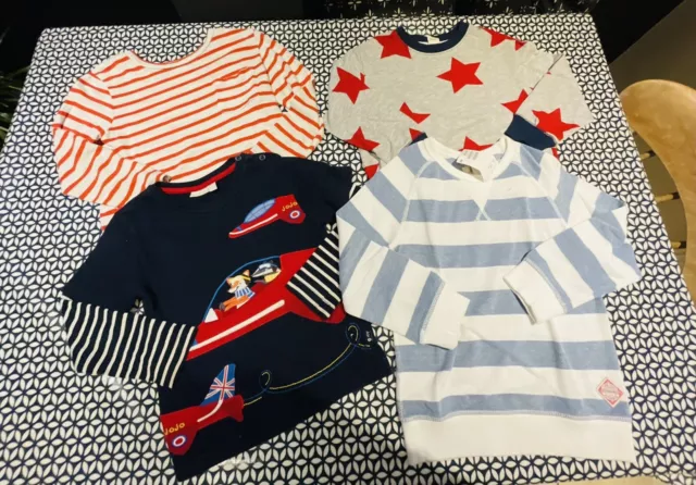 Boys 4-6 years bundle Jumpers & Tshirts JO JO Maman, H&M - Stars, Stripes Planes