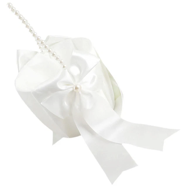 Cesta de flores de boda Bowknot cesta de boda novia cesta dulce regalo