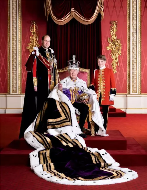 Royal Coronation of King Charles III & Prince William Picture Poster Photo