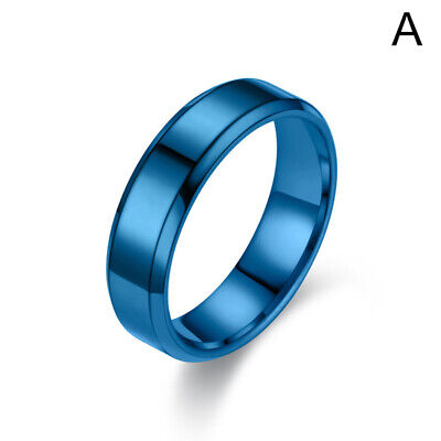 Band Rings Stainless Steel Smooth Couple Ring Band Men Women Wedding Fashion