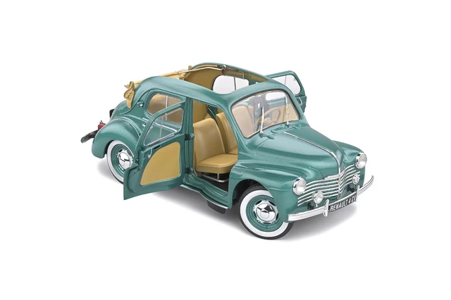 Renault 4CV Convertible Vert Ardennes,echelle 1:18,Solido,neuve 6