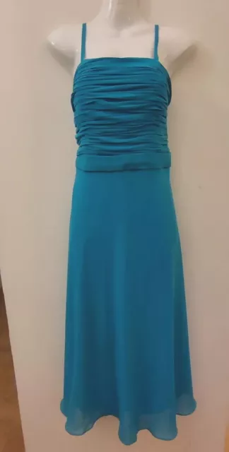 Turquoise Prom dress size 10, slimming, VGC Party wedding bridesmaid ballgown