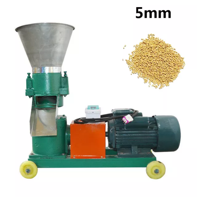 Farm Household Animal Chicken Duck Feed pellet Mill machine 5mm 3KW 220V