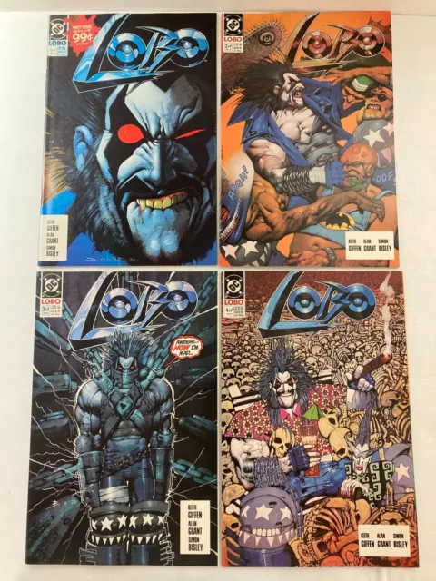 Lobo #1-4 Full Set DC Comics 1990 Keith Giffen Alan Grant Simon Bisley Unread!