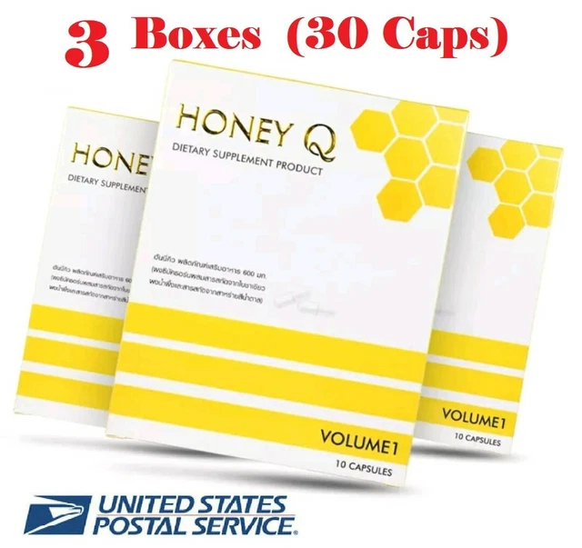 3 Honey Q Detox Suplemento de Control de Peso Bloque Quemadura Romper Grasa Q1