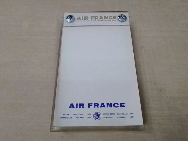 Air France Perspex Desk Jotter Airlines London Airport 1950s