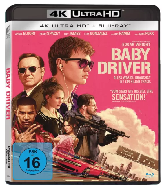 4K Ultra HD / Blu-ray - Baby Driver - Neuwertig