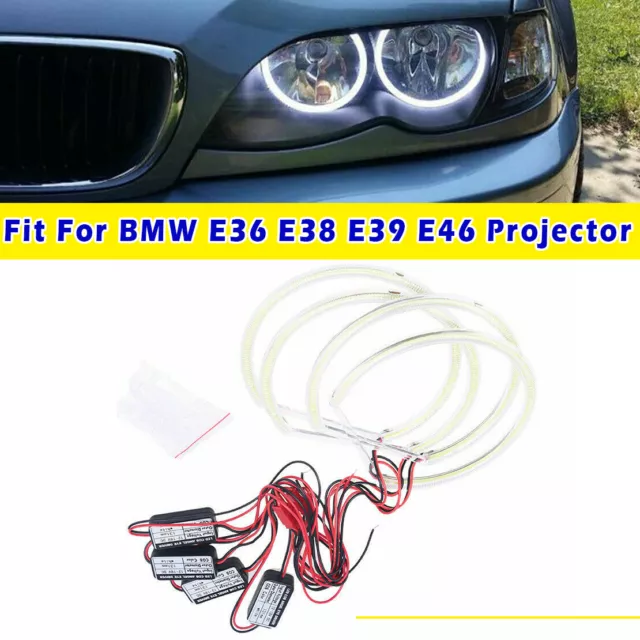 4St Für BMW E46 E39 E38 E36 3 5 7 Serie LED COB Engel Auge Heiligenschein Licht