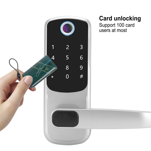 Serrure De Porte Intelligente Avec Mot De Passe Et Empreinte Digitale Pour Co FR