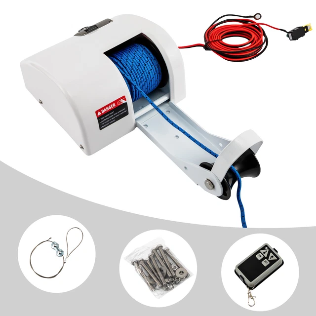 25 LBS SALTWATER Boat Electric Anchor Winch With Wireless Remote