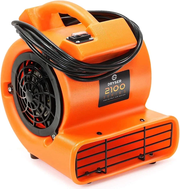 Mini Air Mover Carpet Dryer 1/12 HP Industrial Floor Blower Carpet Drying Fan